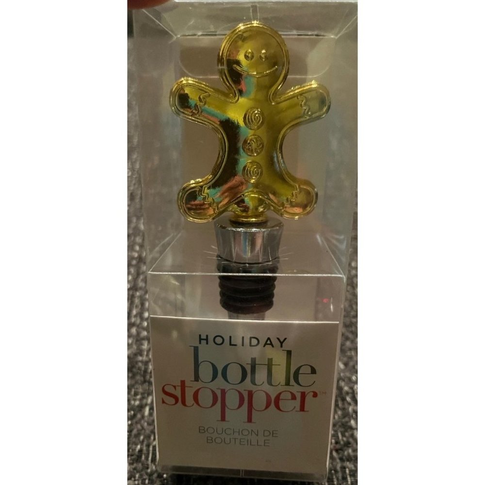Giftcraft Christmas gingerbread man Bottle Stopper